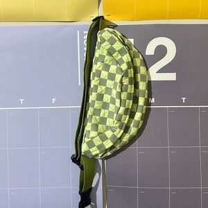 checkered fanny pack